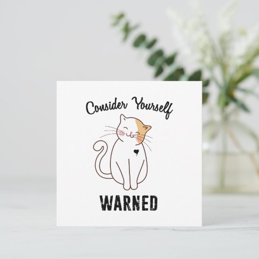 Denk aan je zelf opgeleide bokskat kaart (Staand voorkant)