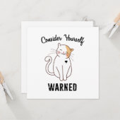 Denk aan je zelf opgeleide bokskat kaart (Voorkant / Achterkant in situ)