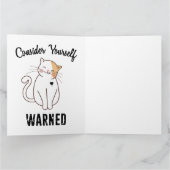 Denk aan je zelf opgeleide bokskat kaart (Binnen)