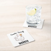 Denk aan je zelf opgeleide bokskat kartonnen onderzetters (Insitu)