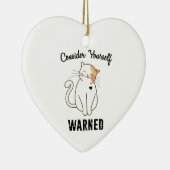 Denk aan je zelf opgeleide bokskat keramisch ornament (Rechts)