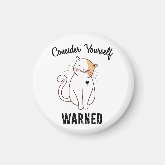 Denk aan je zelf opgeleide bokskat magneet (Voorkant)