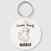 Denk aan je zelf opgeleide bokskat sleutelhanger (Voorkant)