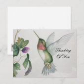 Denk aan je zoete kolibrie tuin briefkaart (Voorkant / Achterkant)