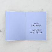 Denk aan je zonnebloem op Sunset Photo Custom Kaart (Binnen)