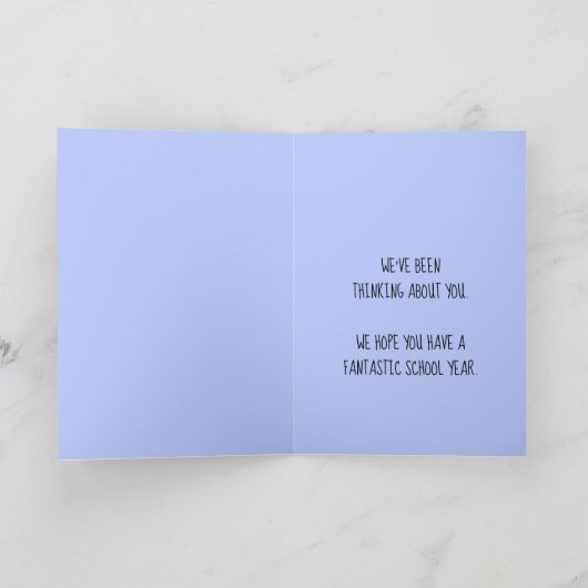 Denk aan je zonnebloem op Sunset Photo Custom Kaart (Binnen)