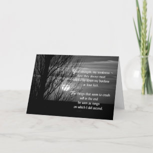 Denk aan je zonsondergang boom kaart