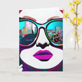 Denk aan je zus kaart (Gele Bloem)