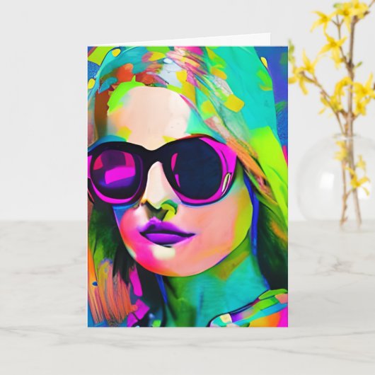 Denk aan je zus kaart (Gele Bloem)