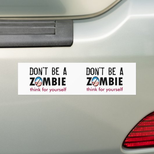 Denk aan jezelf bumpersticker (Op auto)