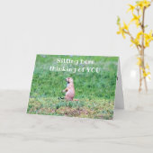 DENK AAN "JIJ" OP JE ** VERJAARDAG ** KAART (Gele Bloem)