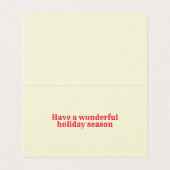 Denk aan jou 25-pack kerstkaarten kaart (Binnenkant ongevouwen)