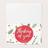 Denk aan jou 25-pack kerstkaarten kaart (Buitenkant ongevouwen)