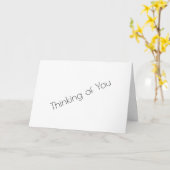 Denk aan jou | Blanco binnenzijde Kaart (Gele Bloem)