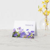 Denk aan Jou Bloemige Vouwkaart Kaart (Gele Bloem)