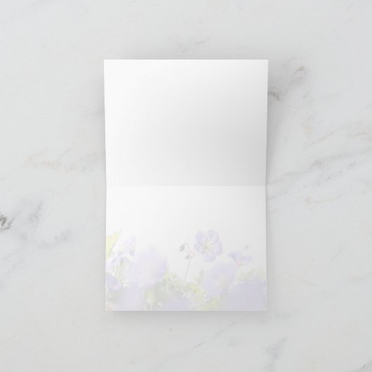 Denk aan Jou Bloemige Vouwkaart Kaart (Binnen)