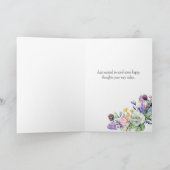 Denk aan Jou Boho Pastel Bloemkaart Kaart (Binnen)