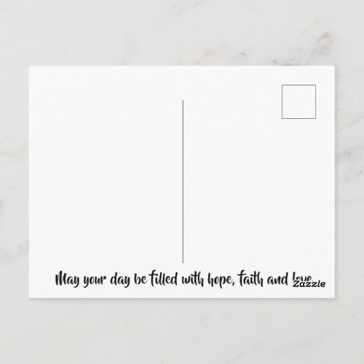 Denk aan jou briefkaart (Achterkant)