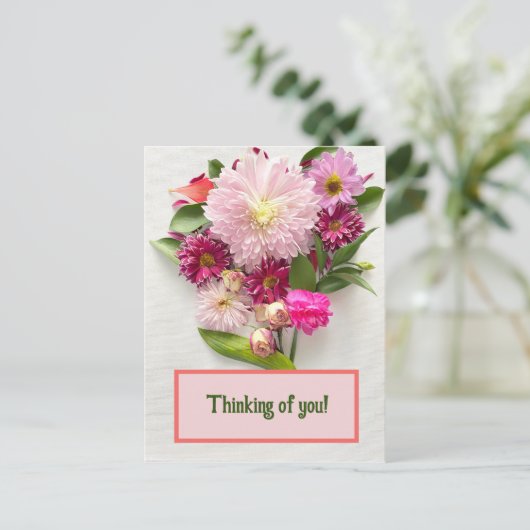 Denk aan jou! briefkaart (Staand voorkant)