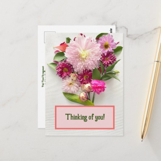 Denk aan jou! briefkaart (Voorkant / Achterkant in situ)