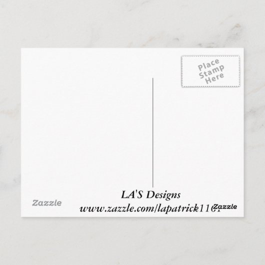 Denk aan jou! briefkaart (Achterkant)