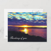 Denk aan jou. briefkaart_horizontaal zonsondergang briefkaart (Voorkant / Achterkant)