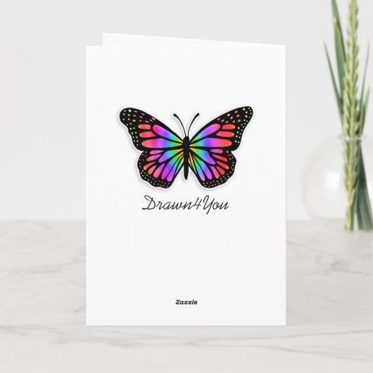 Denk aan jou,  Butterflies Kaart (Achterkant)