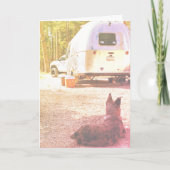 Denk Aan Jou Camper Hond Foto Sjabloon (Voorkant)