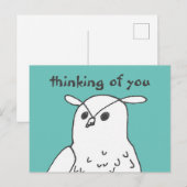 Denk aan Jou Cute Uil Briefkaart (Voorkant / Achterkant)