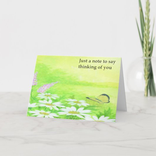 Denk aan jou Daisy Note Kaart (Voorkant)