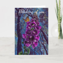 Denk aan jou, de foxglove en de vlinder