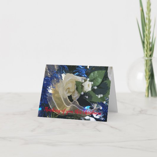 Denk aan jou, deze Kerstmis  Kaart (Voorkant)