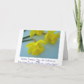 Denk aan jou deze Pasen! Kaarten Narcis Bloem (Achterkant)