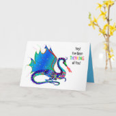 Denk aan jou, Dragon Kaleidoscope Collectie Kaart (Gele Bloem)