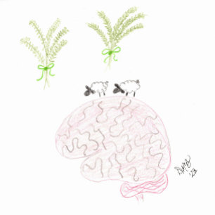 Denk aan jou... Ewe zijn in mijn gedachten Kaart