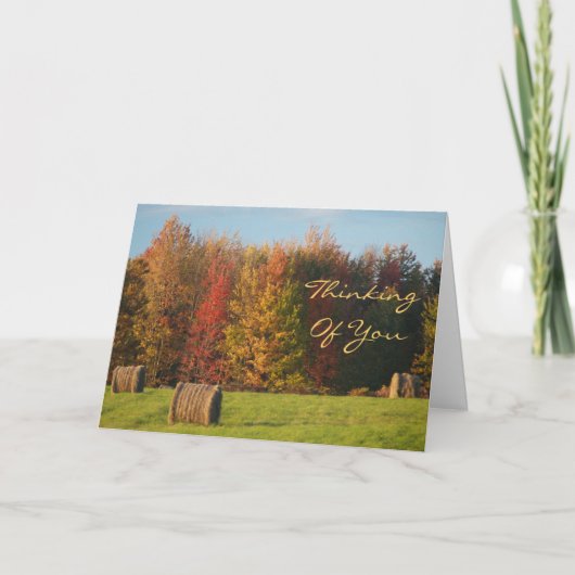 Denk aan jou feestdagen kaart (Voorkant)