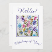 Denk aan jou feestdagenkaart (Voorkant / Achterkant)