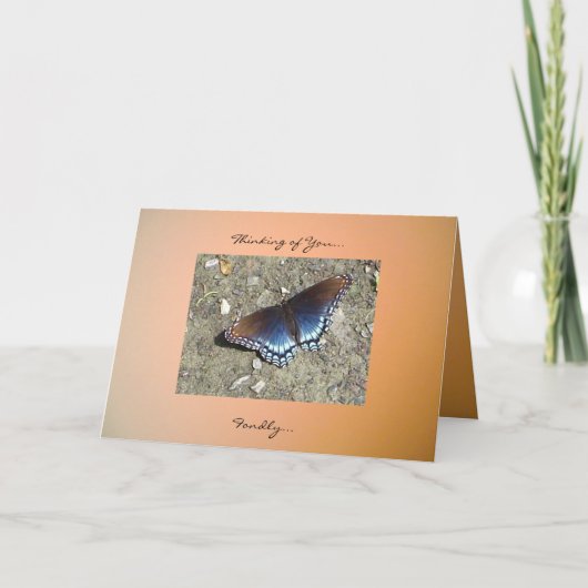 Denk aan jou... Fondly... Kaart (Voorkant)
