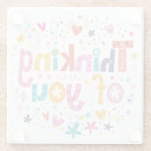 Denk aan jou glazen onderzetter (Achterkant)