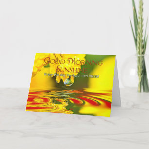 Denk aan jou - Goedemorgen, zonneschijn Kaart