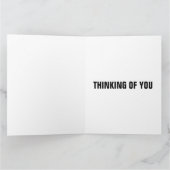 DENK AAN JOU GORILLA FUNNY WENSKAARTEN KAART (Binnen)