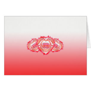 Denk Aan Jou Harten Rood Ombre Binnen Template
