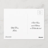 Denk aan jou, Hemelse Regenboog in Blue Sky Briefkaart (Achterkant)