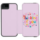 Denk aan jou incipio iPhone portemonnee hoesje (Agenda Open)