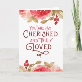 Denk aan jou - Je bent gekust en geliefd dan Bedankkaart