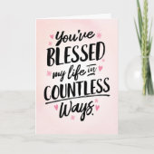 Denk aan jou - Je hebt mijn leven verloren Bedankkaart (Voorkant)