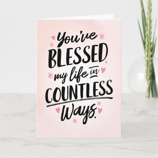 Denk aan jou - Je hebt mijn leven verloren Bedankkaart (Voorkant)