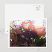 Denk aan jou, je missen briefkaart (Voorkant / Achterkant)