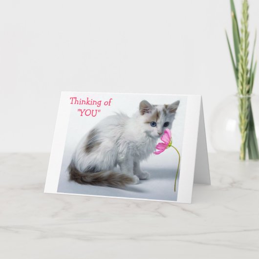 DENK AAN JOU / JE WORDT EEN JAAR OUDER KAART (Voorkant)