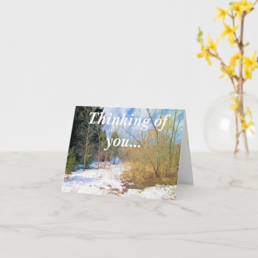 Denk aan jou kaart (Gele Bloem)